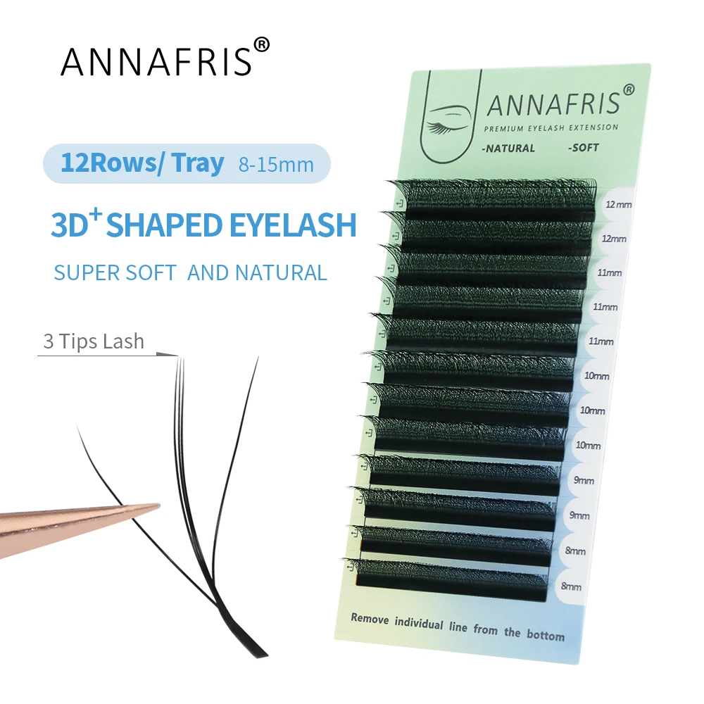 Lash Fan Volume - ANNAFRIS 3D W Drie Core Wimperverlenging