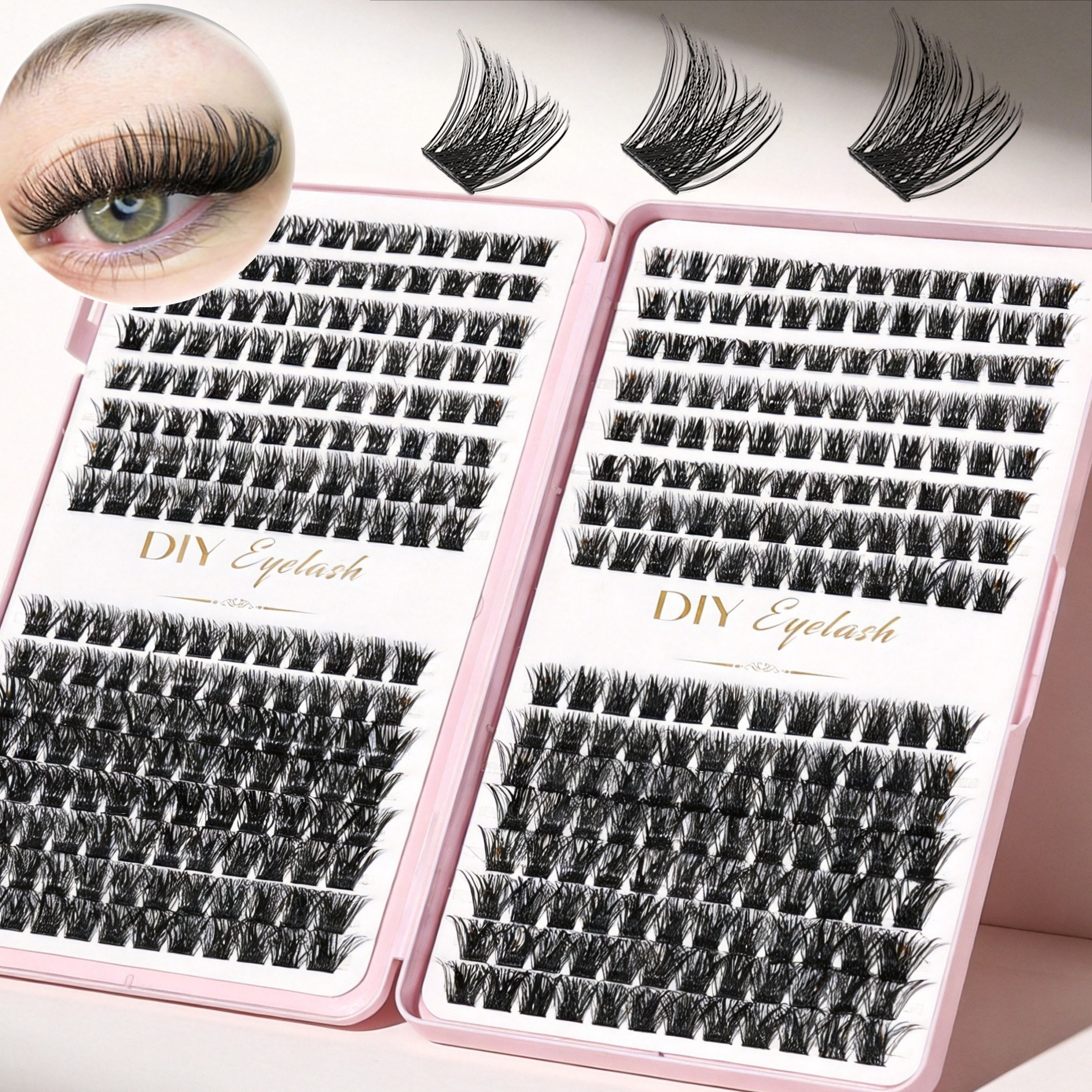 Eyelash Extension Home Service - 384 stuks wimperboekje individuele wimpers D-krul