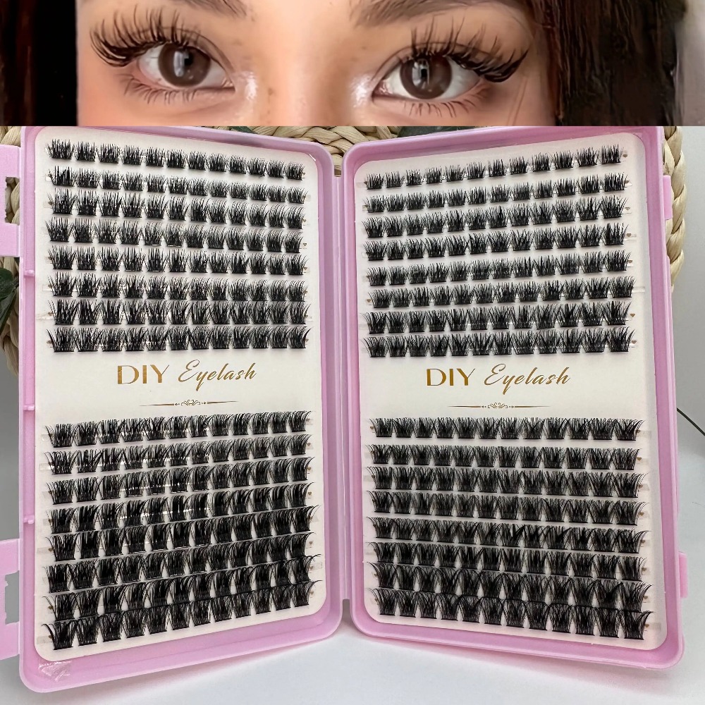 Eyelash Extension Home Service - 384 stuks Individuele Wimperextensions Wimperboek Clusters