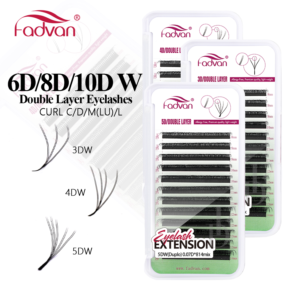 Lash Fan Volume - FADVAN W Vorm Dubbellaags Wimpers 8D/6D/10D