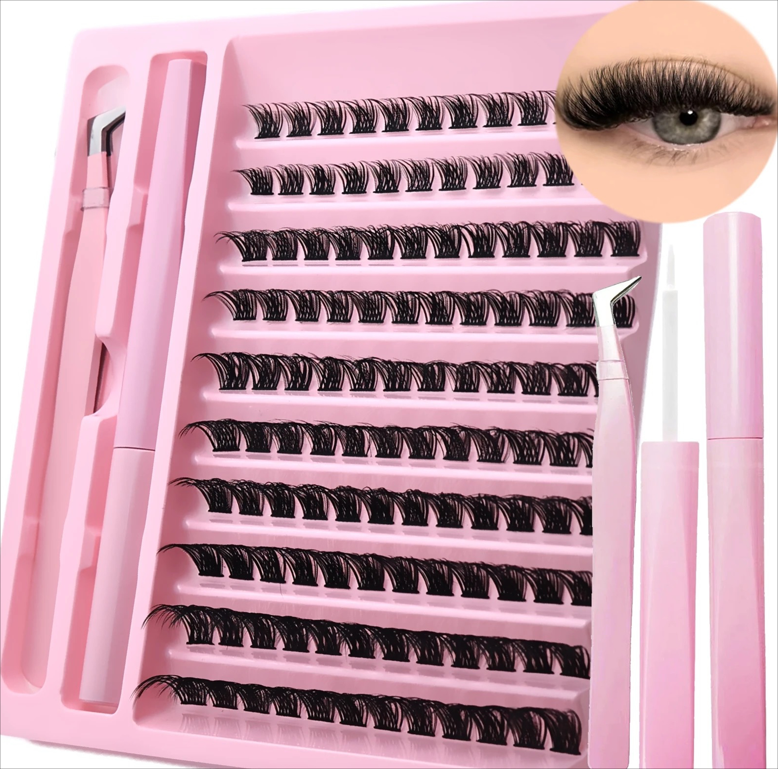 Eyelash Extension Home Service - DIY Wimperverlengingsset 10 Rijtjes D Curl