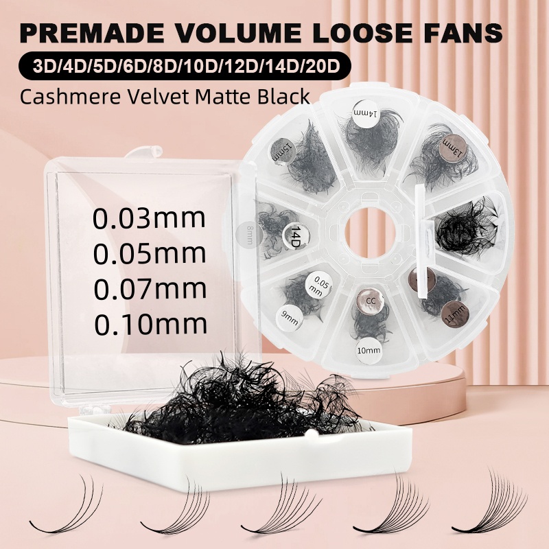Lash Fan Volume - 500 Premade losse wimpers Pro Made