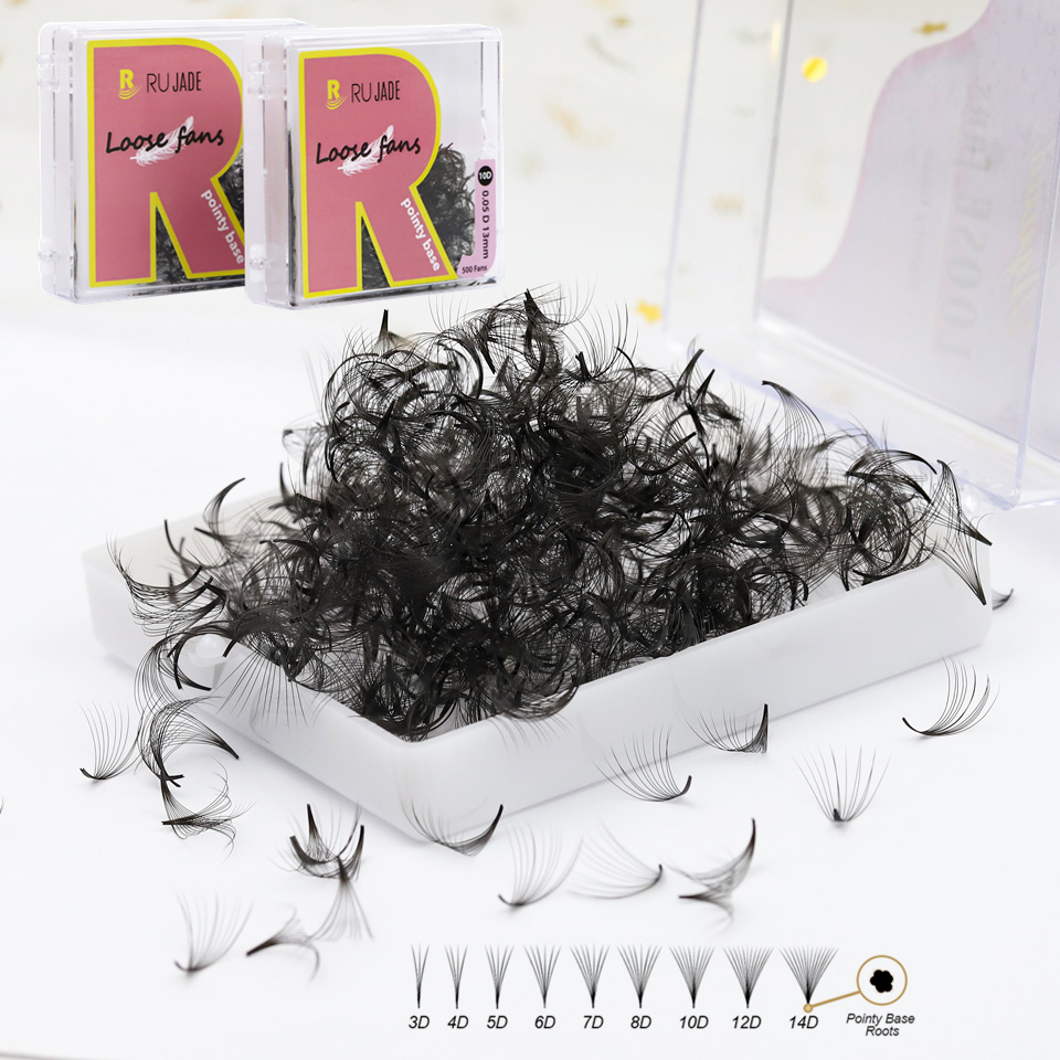 Lash Fan Volume - Rujade Dunne Puntige Basis Voorgemaakt Volume