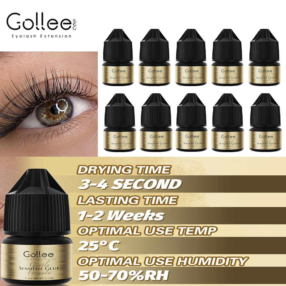 Eyelash Extension Home Service - Gollee Wimperlijm Geclusterde wimperverlengingslijm Zacht Niet-irriterend
