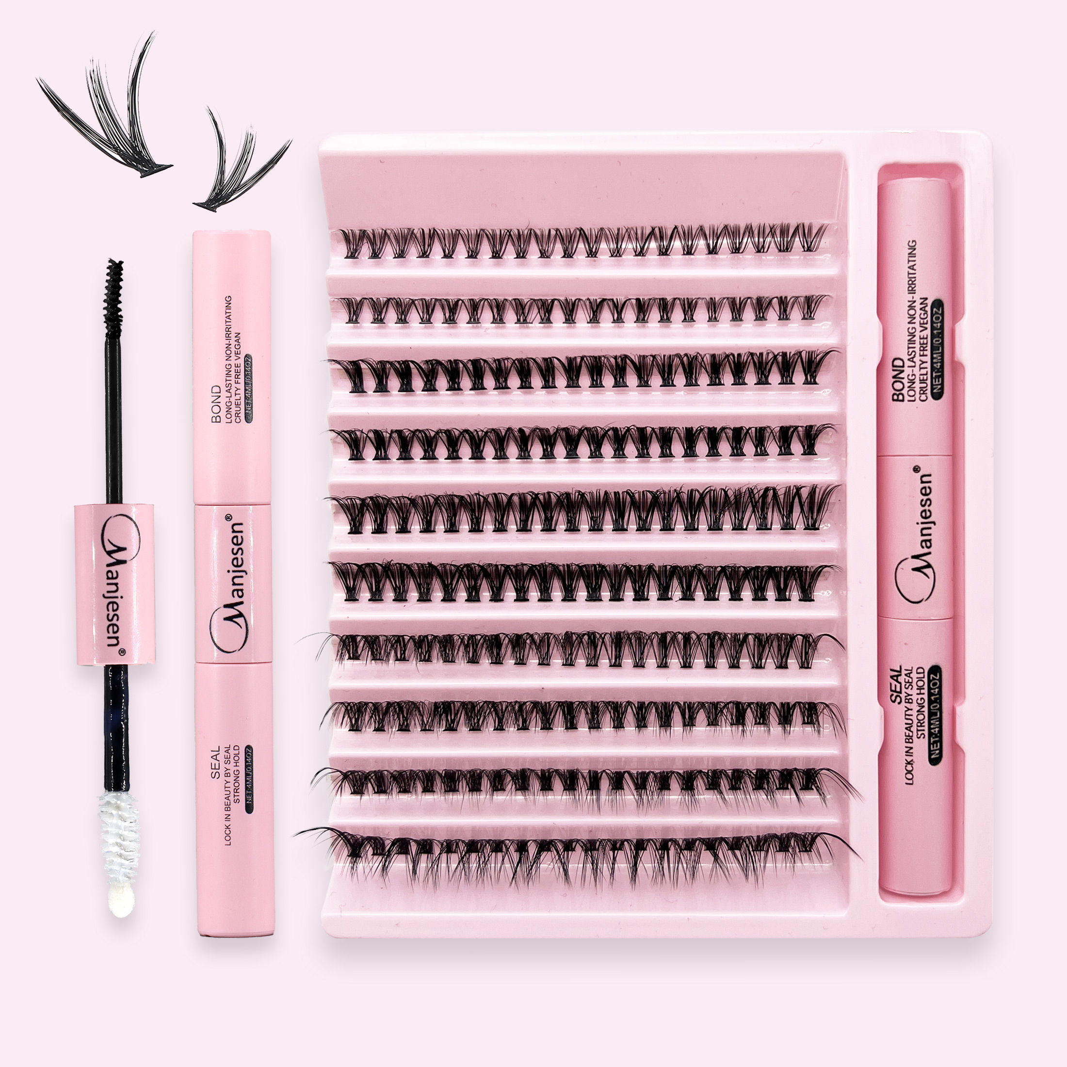Eyelash Extension London - Wimperextensions 200 stuks Clusters Lash Bond