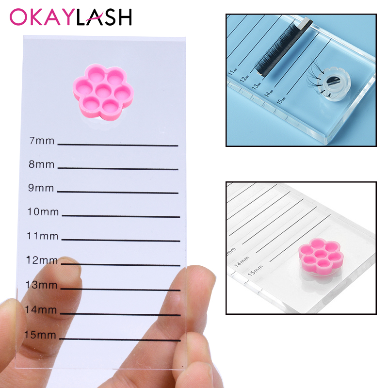 Eyelash Extension London - Helder kristal wimperverlenging schaalbord Mark Pad