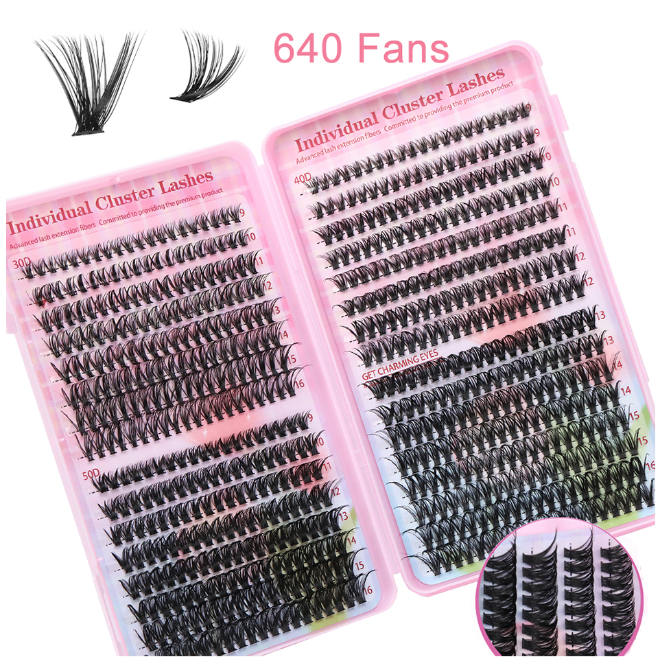 Eyelash Extension Home Service - Hete Aanbiedingen 640 Fans DIY GeSegmenteerde