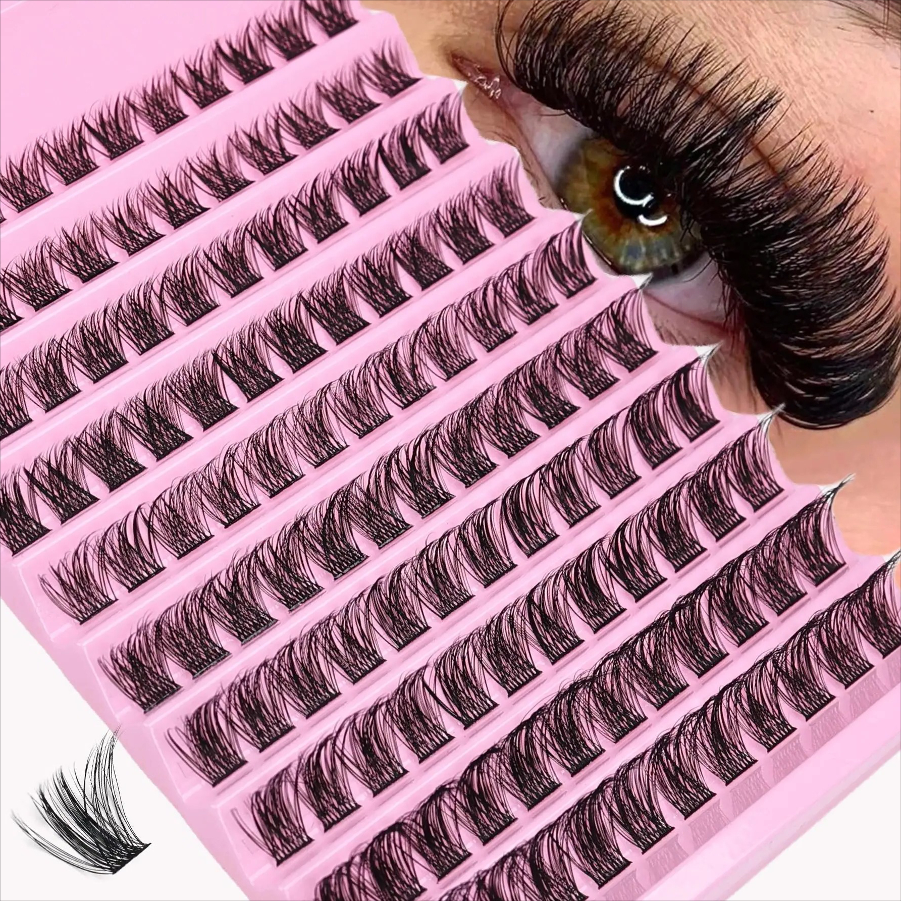 Eyelash Extension Home Service - Wimperclusters D Curl Individuele Wimpers Pluizig