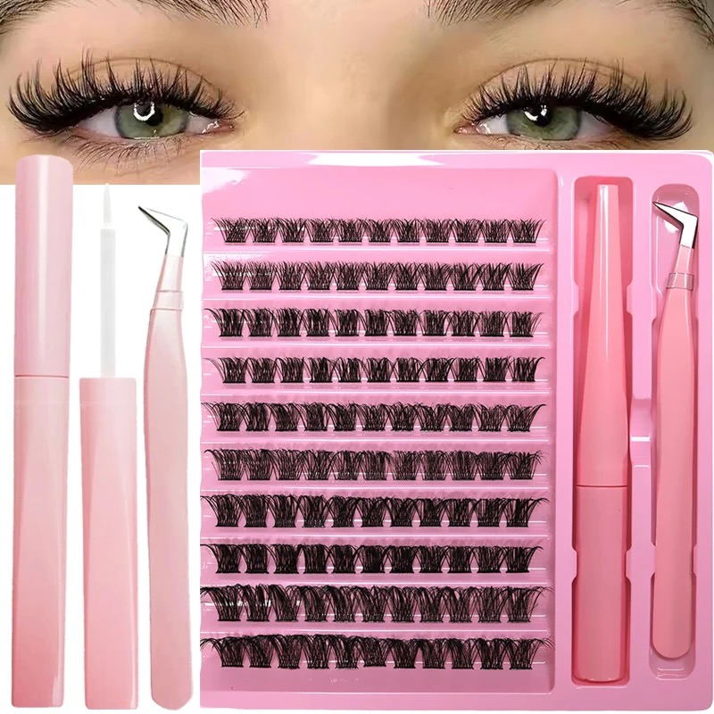 Eyelash Extension Home Service - DIY Wimperverlengingsset 10 Rijtjes Wimperclusters met