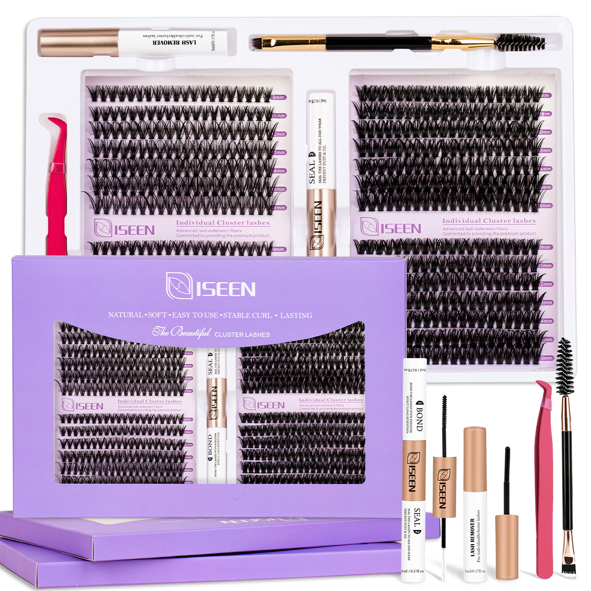 Lash Removal Cream - Wimperclusters Kit Zacht Volume D Curl