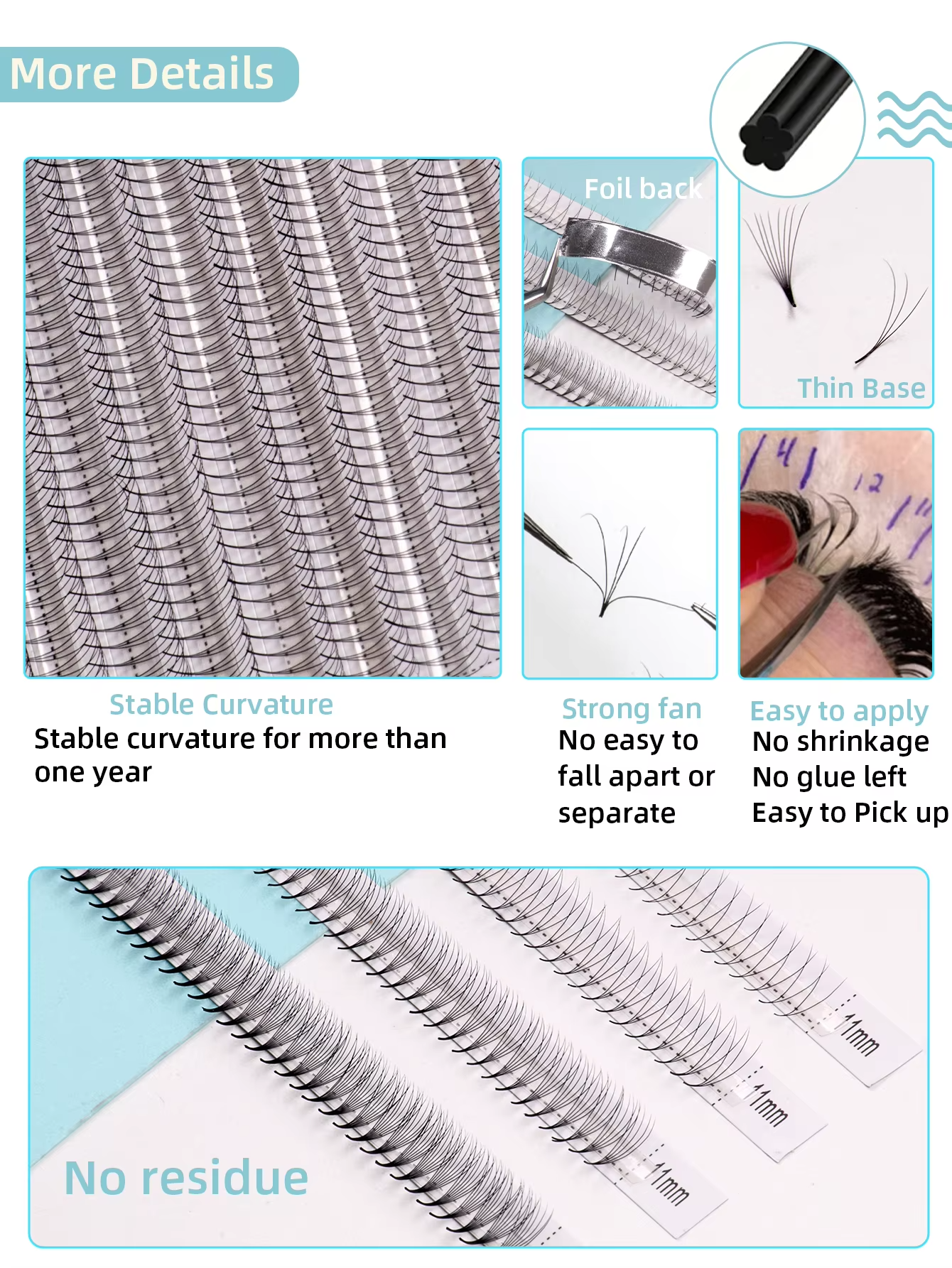 6D 8D 10D LC wimperextensions  - Lash Fan Volume recensie en prijs