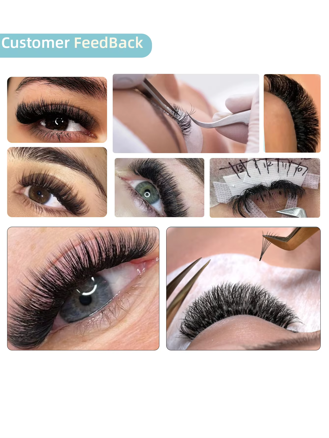 6D 8D 10D LC wimperextensions  - Lash Fan Volume recensie en prijs