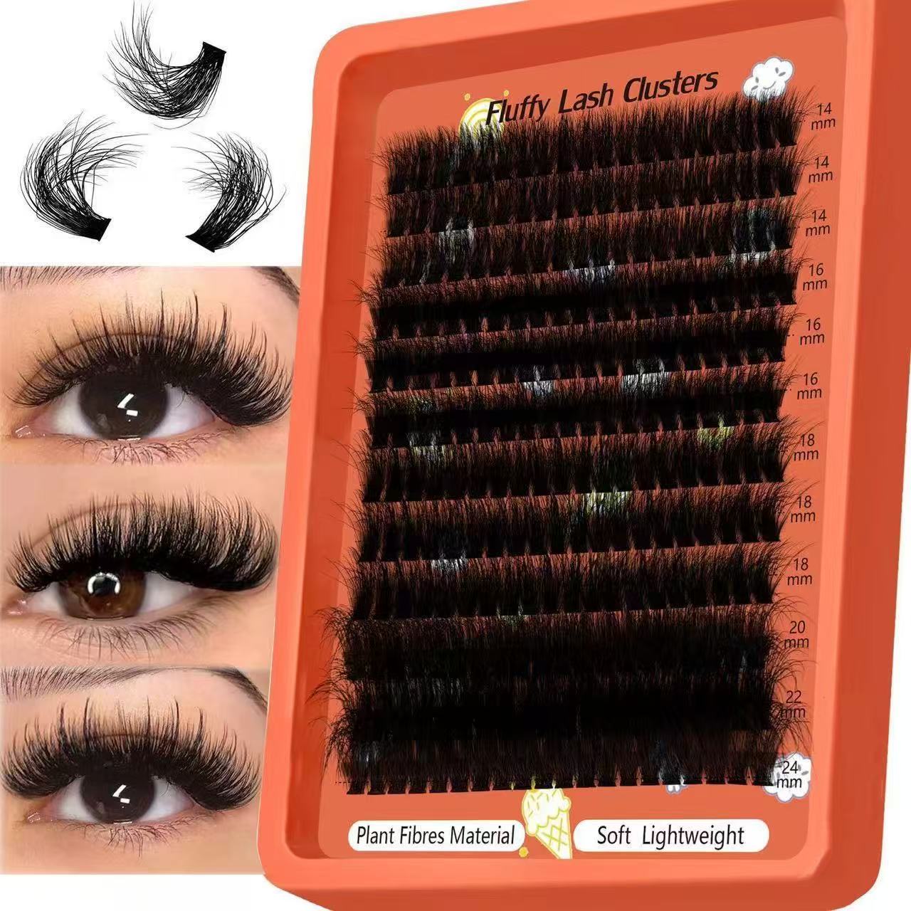 80D-100D Pluizige Cluster Wimp - Eyelash Extension Home Service recensie en prijs