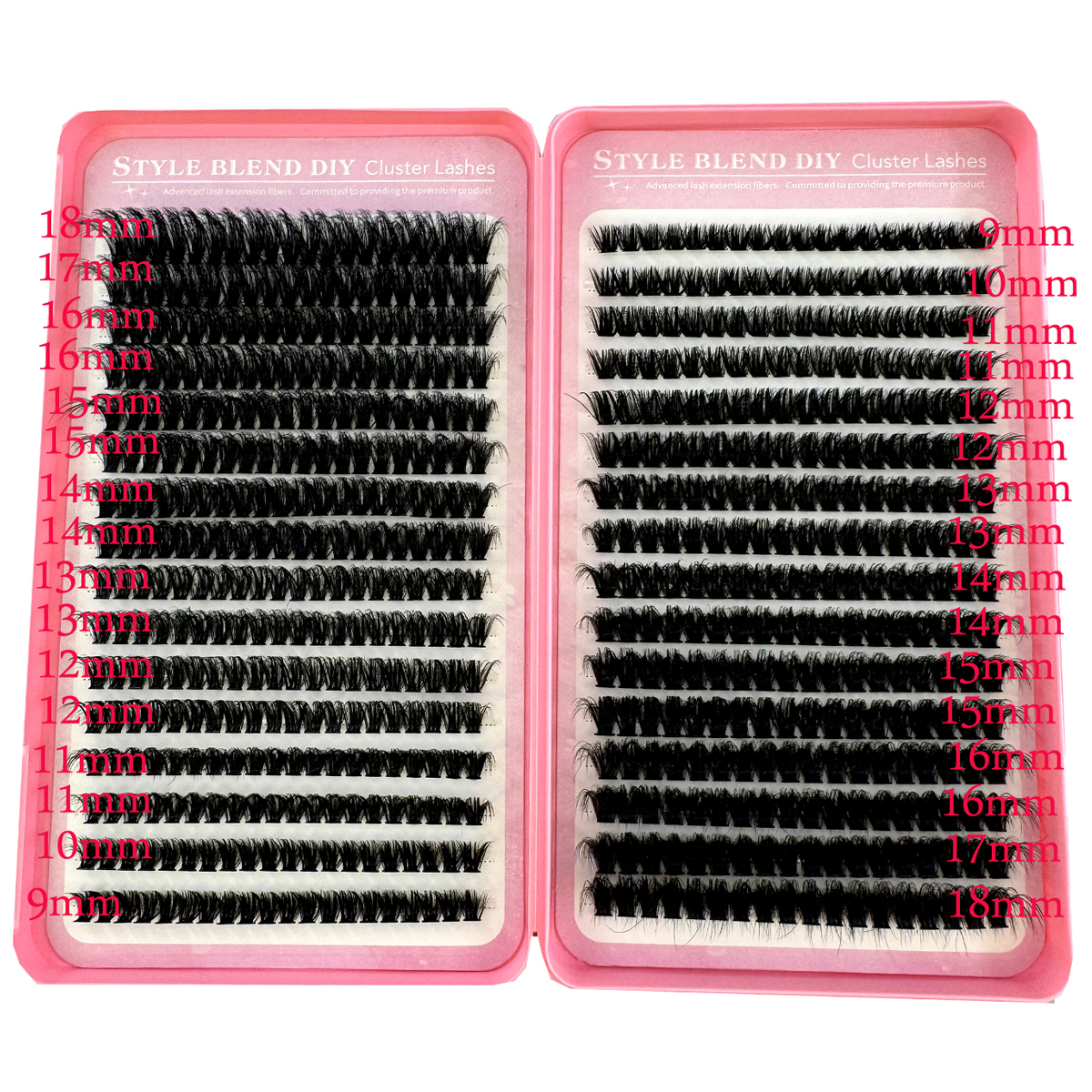 640 stuks 60D/80D/100D 9-18mm  - Eyelash Extension Home Service recensie en prijs