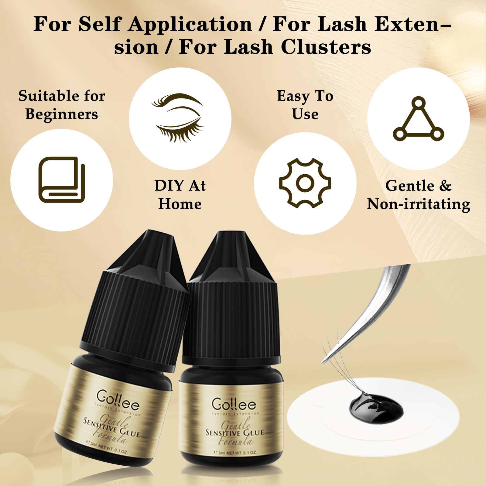 Gollee Wimperlijm Geclusterde  - Eyelash Extension Home Service recensie en prijs