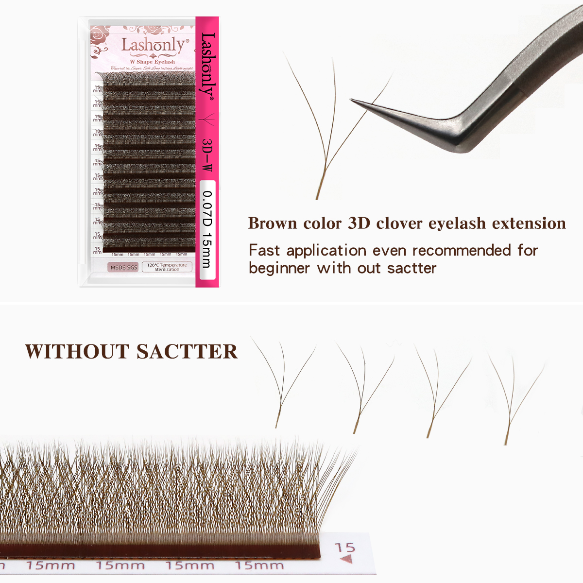 Lashonly Brown W Wimperverleng - Lash Fan Volume recensie en prijs